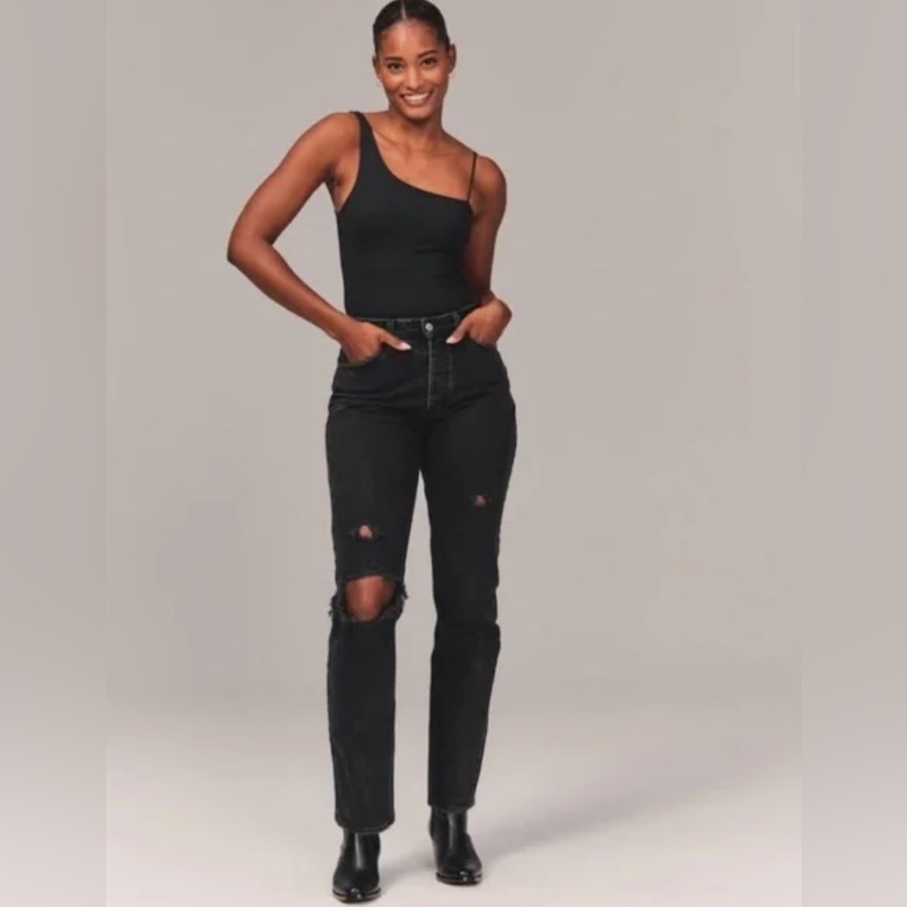 Abercrombie & Fitch Curve Love The Dad High Rise